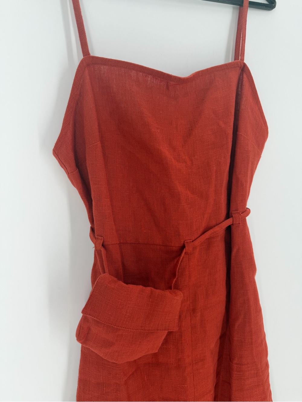 Paloma Wool Museo Midi Dress In Brick - Picture 3 of 8